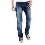 Business Casual Style Cotton Straight Jeans Men's Slim Jeans