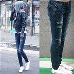 Stretchy Women Slim Pencil Leg Pants Trousers Bootcut Jeans