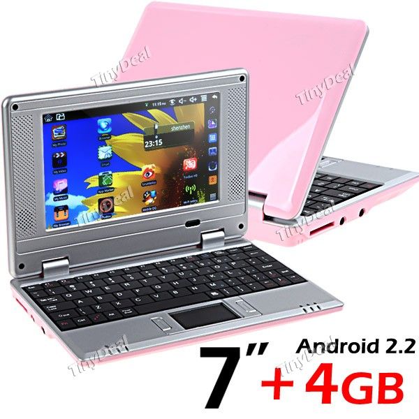 7" Android 2.2 OS WiFi Mini Netbook Laptop Notebook w/ CPU 8